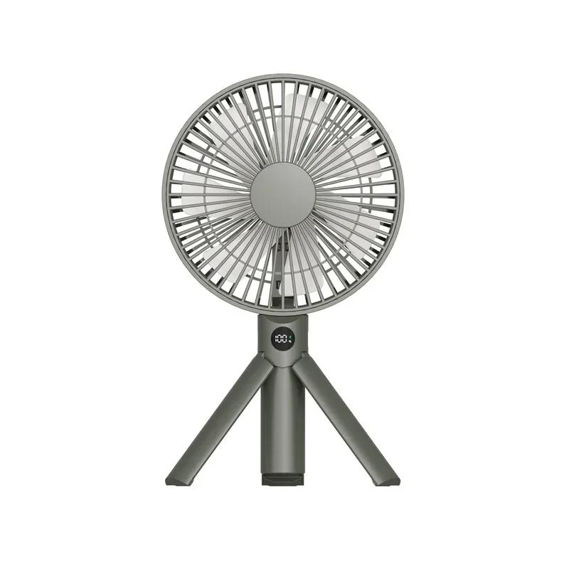 

Multifunctional Camping Fan With Tripod Portable Design, Suitable For Outdoor Desktop Use, Ideal For Tent Ceiling зелений