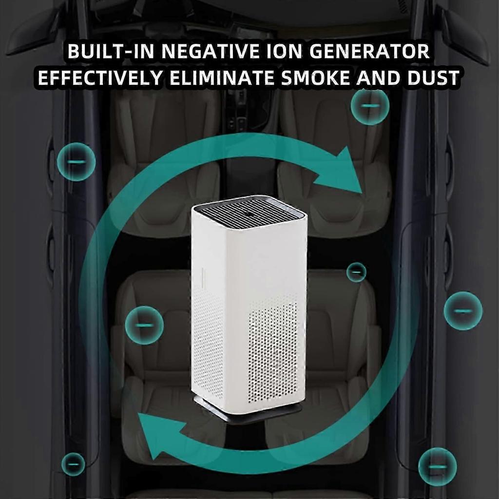 Air Purifiers,Air Purifiers H13 Grade Hepa Filter Element Effectively Purifies, Removes Smoke and Dust With USB Smart Air Purifier for Car,Living Room