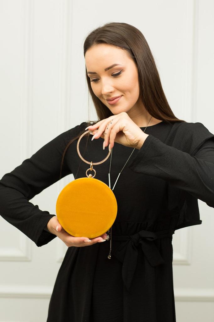 Women's Stylish and Useful Evening Dress Bag Bracelet Red Suede Evening Bag