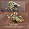 Golden Insect Figurine: Brass Statue Insect Garden Sculpture Figurine for Home Office Car Decor