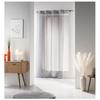 Eyelet Curtain - EDEN - Voiline - 140 X 240 Cm - Plain Grey - Tone-on-tone Decorative Band