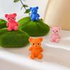 10Pcs/lot Cartoon Bear Animal Miniatures Resin Ornaments Fairy Garden Decoration Moss Terrarium Micro Landscape