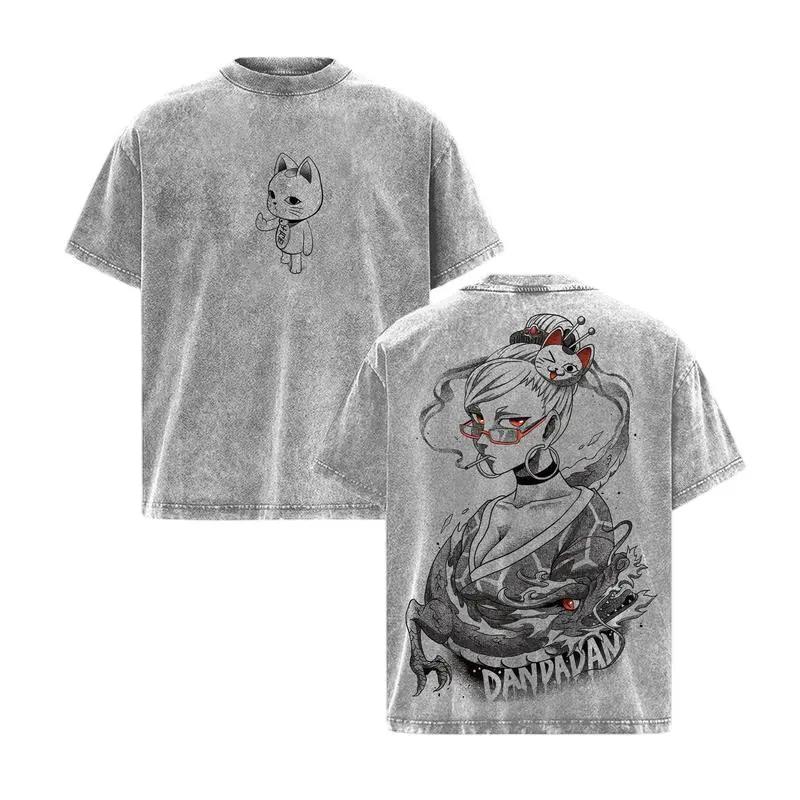 

Hot Manga Dandadan Graphic T-shirt Seiko Ayase Vintage Washed Oversized T Shirt Men Women Clothing Soft Cotton Short Sleeve Tees XXL