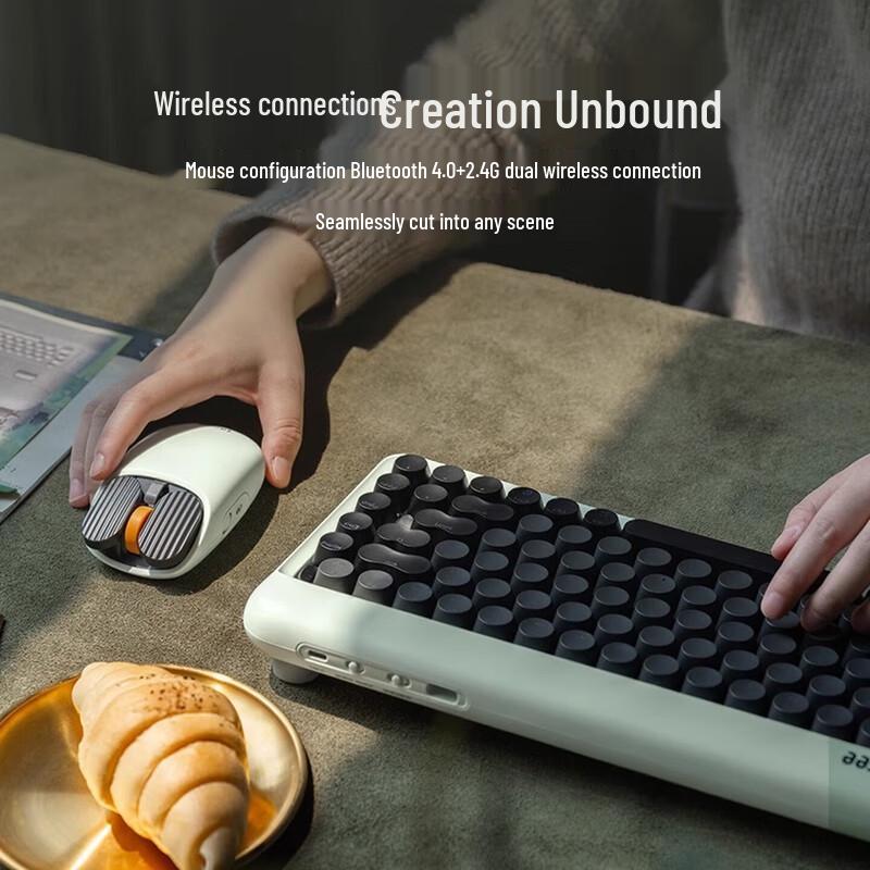 Lofree 1970s Retro Dual-Mode Silent Wireless Mouse