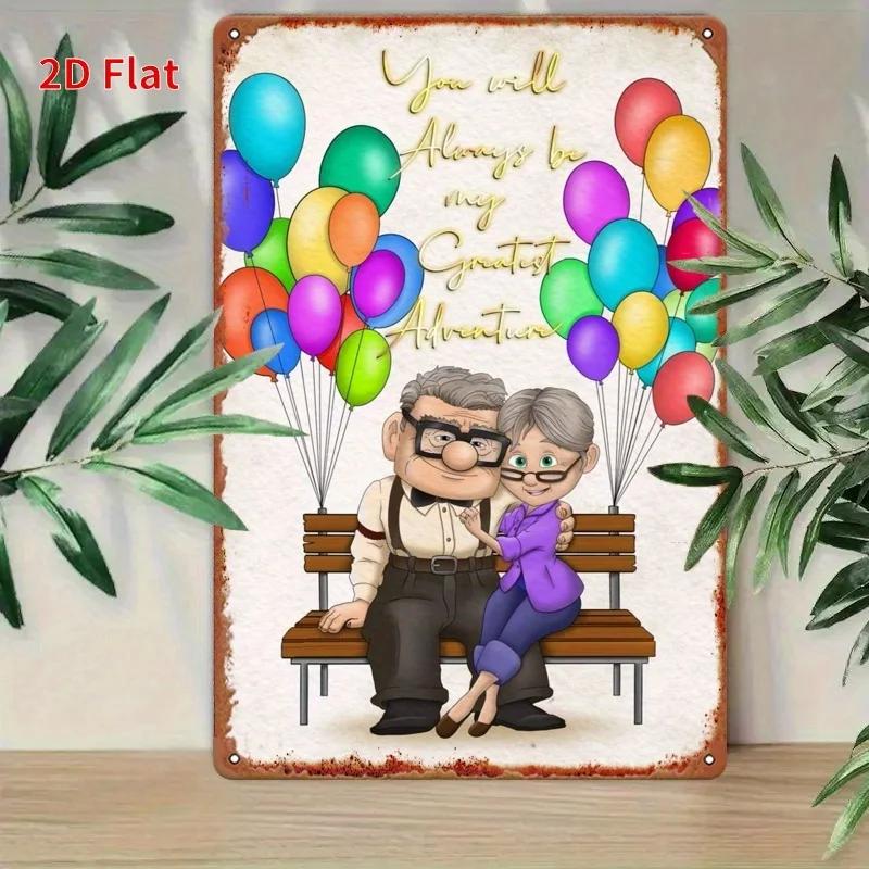 Miniso Disney Animation Warm Scene Decor Poster Tin Sign Metal Sign Decorative Plaque for Pub Bar Club Wall Decoration