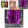 Superbes rideaux de douche imperméables avec un design floral artistique 3D pour les salles de bain modernes