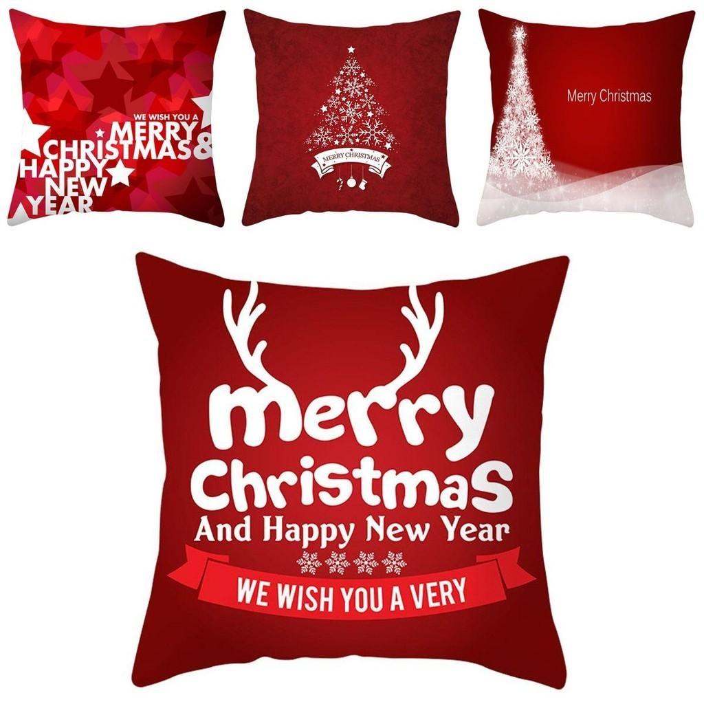 Vibrant Christmas Themed Pillowcase Soft Multicolor Cushion Cover For Cozy Living Rooms