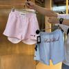 Série BCAC Badblood Coréenne: Short de plage rayé pour femme style fille épicée américaine