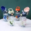High-capacity Safe Straw Cup With Straw Drinking Cup Kawaii 500ML Water Bottles  Sports