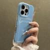 Luxury 2in1 Card Bag Candy Phone Case For iPhone 11 12 13 14 15 16 Pro Max TPU+PC Shockproof Bumper Back Cases Cover