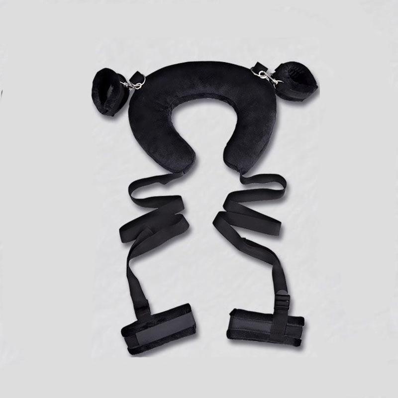 Sex Pillow Handcuff Open Leg Sex Toy Set SM Hand Restraint Cuffs Legs Split Ankle Cuffs Bondage Gear Couple Adult Games Toy