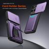 KEYSION Card Holder Bag Phone Case for Motorola MOTO Edge 60 Pro 60 Fusion 5G Slide Camera Protection Kickstand Shockproof Cover