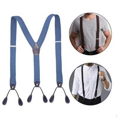 Herren Hosenträger Verstellbar 6 Clips Hosenträger für Jeans Business