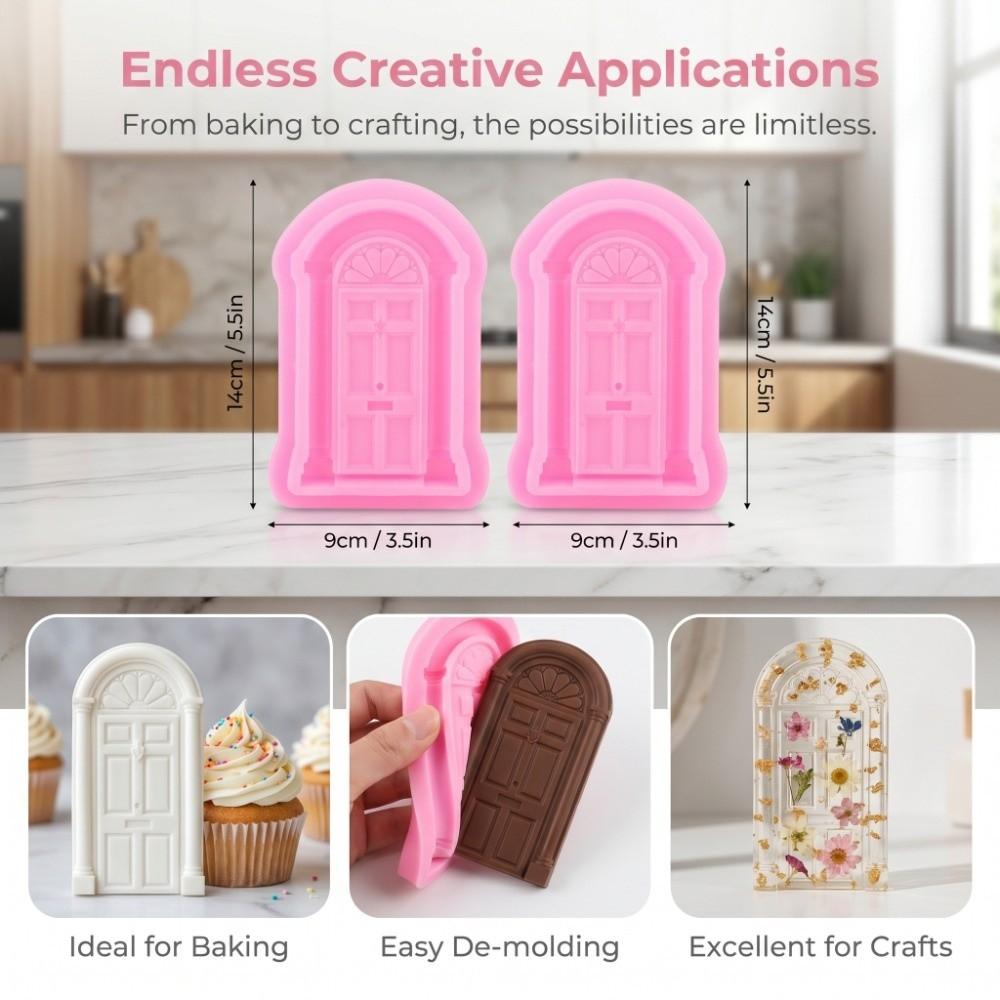 2PACK Nonstick Baking Mold Raised Relief Fondant Mold DIY Baking Cake Border Mold Fondant Craft