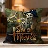 Popular S-SSea of Thieves Cushion Cover Soft Washable Pillow Case Multi-Scene for Couch Bed Travel Office Use