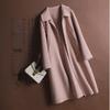 2023 Autumn/Winter Woolen Coat: Korean Hepburn Style, Women's Medium & Long, Loose Lapel Trench Coat