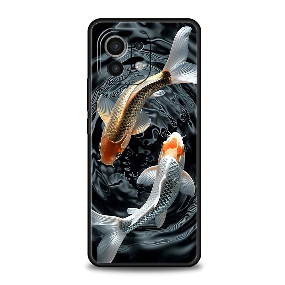 

Cartoon Fish Phone Case for Xiaomi Mi 14 13 12 11 Ultra 13T 12T Poco C51 F3 F4 F5 X3 X4 NFC Pro Lite 5G Silicone Cover Capas Bag Poco C51 C50