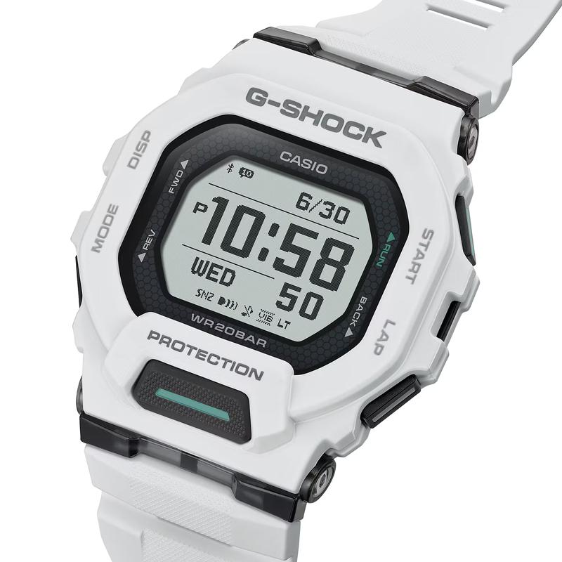 CASIO GBD-200 series 200 meters waterproof, shockproof calendar, Quartz, resin strap, , men's watch, gray dial GBD-200-7