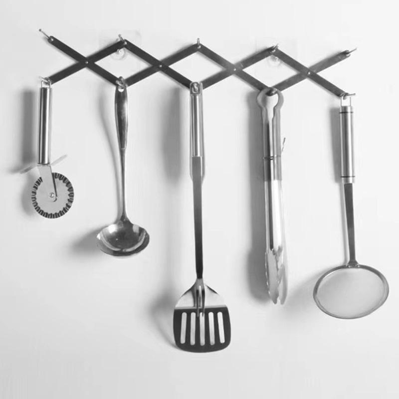 1pc Stainless Steel Dish Rack Retractable Kitchen Bowl Dish Drain Rack Foldable Pot Lid Rack Tableware Holder Kitchen Gadgets