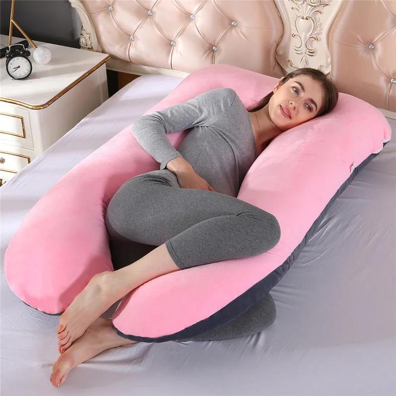 New Multifunctional Pregnant Women's Pillow Side Lying Pillow Detachable and Washable U-shaped Napping Pillow Cushion