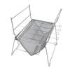 Camp Grill Grate Stainless Steel Temperature Resistance Foldable Portable Silver Barbecue Grill for Cooking