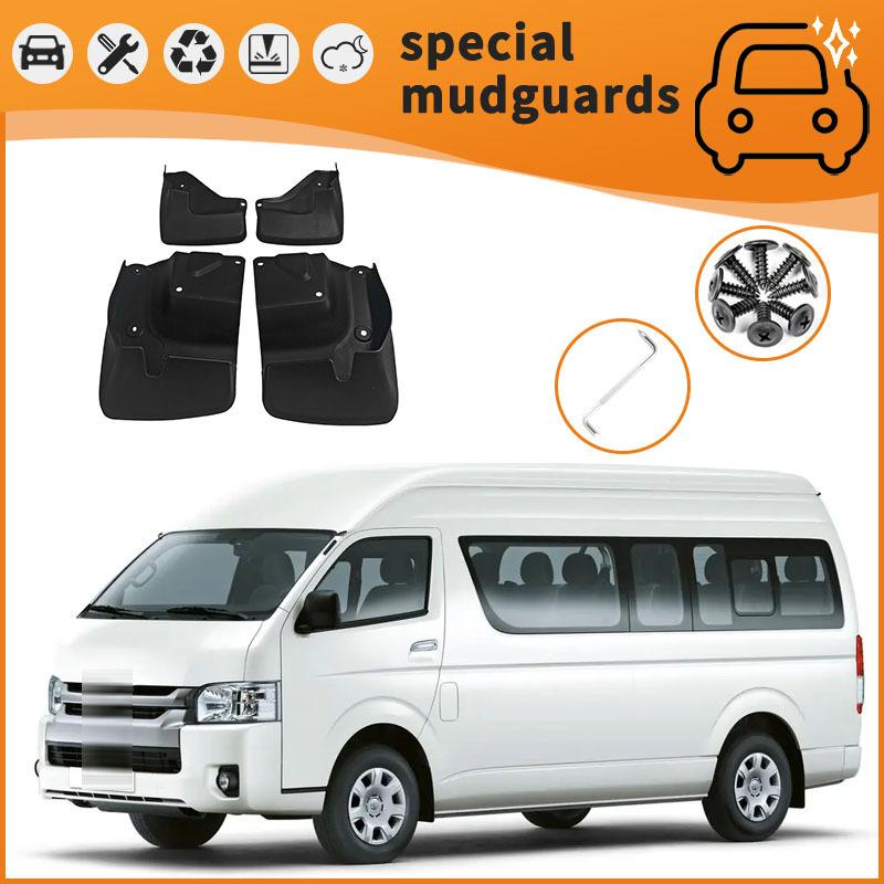 For 98-21 Toyota Hiace models Mudguards Fender Mudflaps Front Rear Flares Splash Guards Cover Car Accessorie