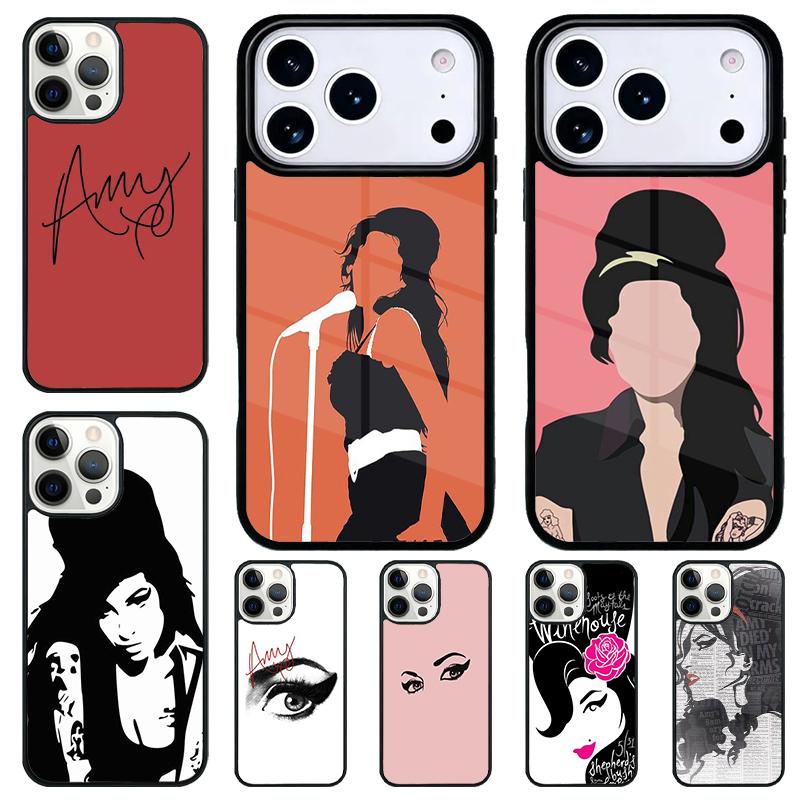 Amy Winehouse Phone Case for iPhone 17 Air 16 15 11 12 14 13 Pro Max Shockproof Cover