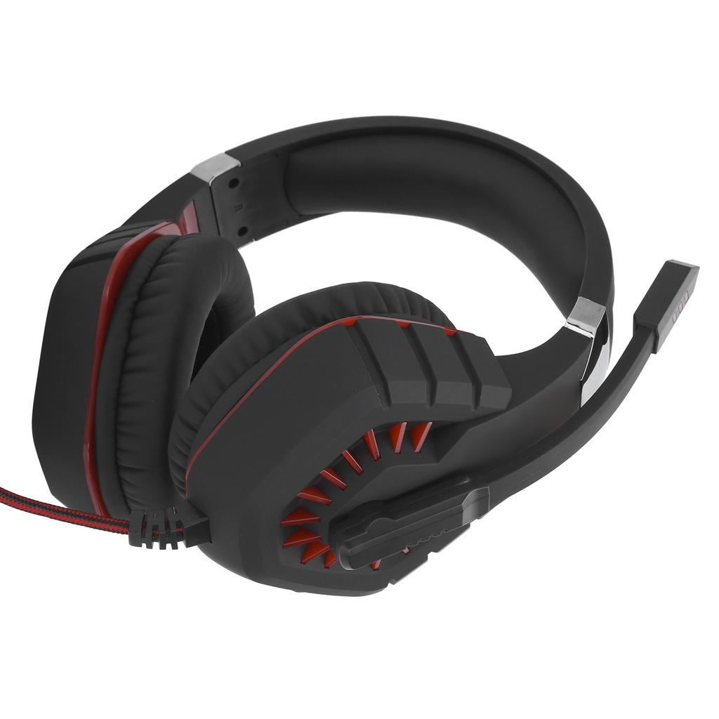 Wired Gaming Headset LED Luminous Headphone with Noise Reduction Microphone 3.5mmUSB