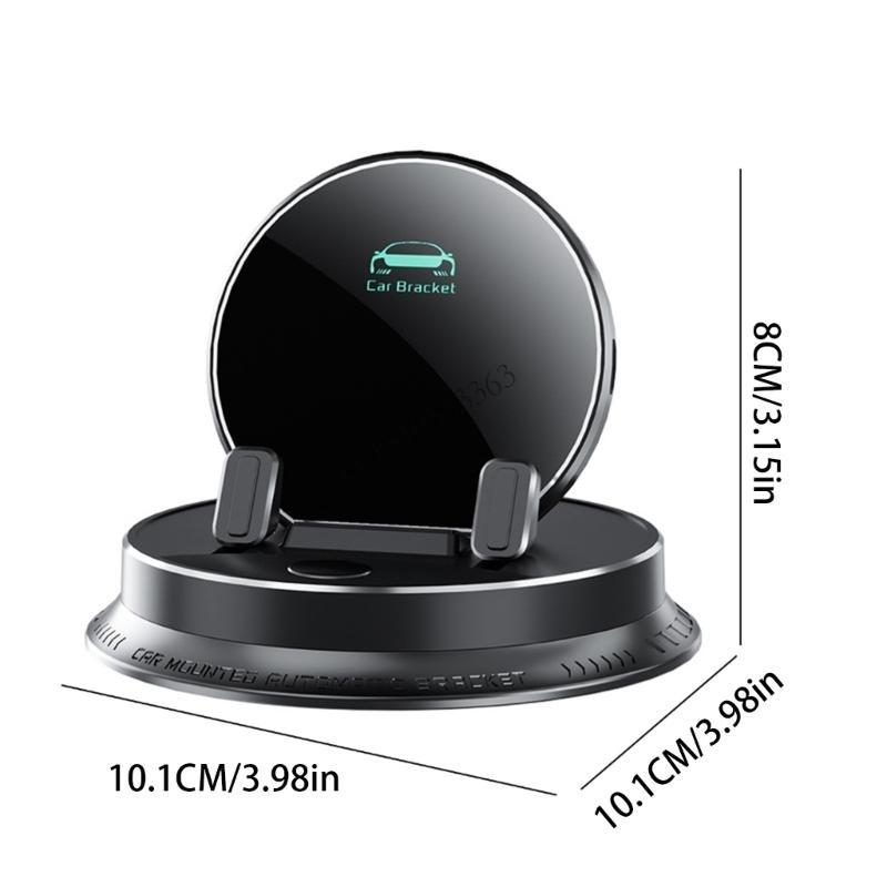 090E Car Dashboard Phone Mount Auto Locking Pad No Residues Rotating Stable Phone Stand