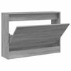 VidaXL Armoire à chaussures sonoma gris 80x21x57 cm bois d'ingénierie 839915