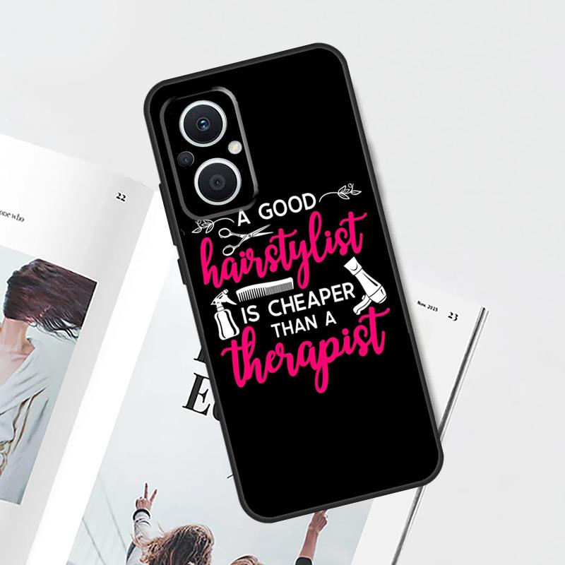 Hair Stylist Hairdresser Case For OPPO Find X9 X5 X6 X8 Pro OPPO Reno 14 13 12 11 10 Pro 14F 13F 12F 7 8 Lite Cover