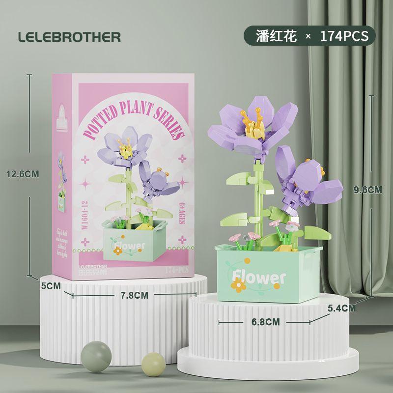 

Креативные строительные блоки, вечные цветы, суккулентные растения в горшках, сборные строительные блоки, украшения в виде гибискуса и подсолнуха, детские игрушки