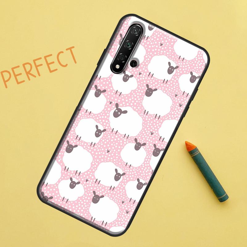 

Cute Sheep For Huawei Nova 12s 11i 7i 8i 12i Y73 Y70 Y90 Y60 Y72 Y61 Y91 9 10 SE P40 Lite P30 Pro Case Huawei P60 Pro