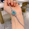 Wind Retro Simulation Colored Treasure Bracelet Pattern Luxury Inlaid Jewelry Main Stone 8 * 10
