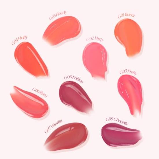 FORENCOS All Right Mood Glow Tint Rouge à lèvres Glossy Teinte Hydratante Haute Lèvre Muqueuse Lèvre [Officiel Japon] 3,2g (05 Joli, Par défaut)