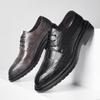 Chaussures Homme Printemps Et Été Brock Sculpté Chaussures Homme Business Cuir Pointues À Lacets Chaussures Habillées En Cuir 9701-X