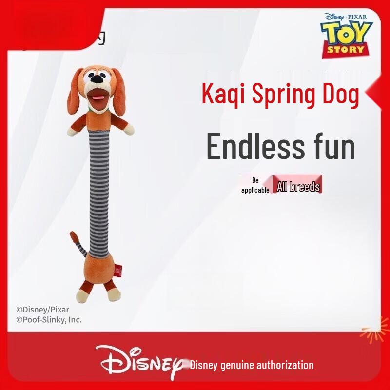 GiGwi Kiki Spring Dog Squeaky Interactive Chew Toy