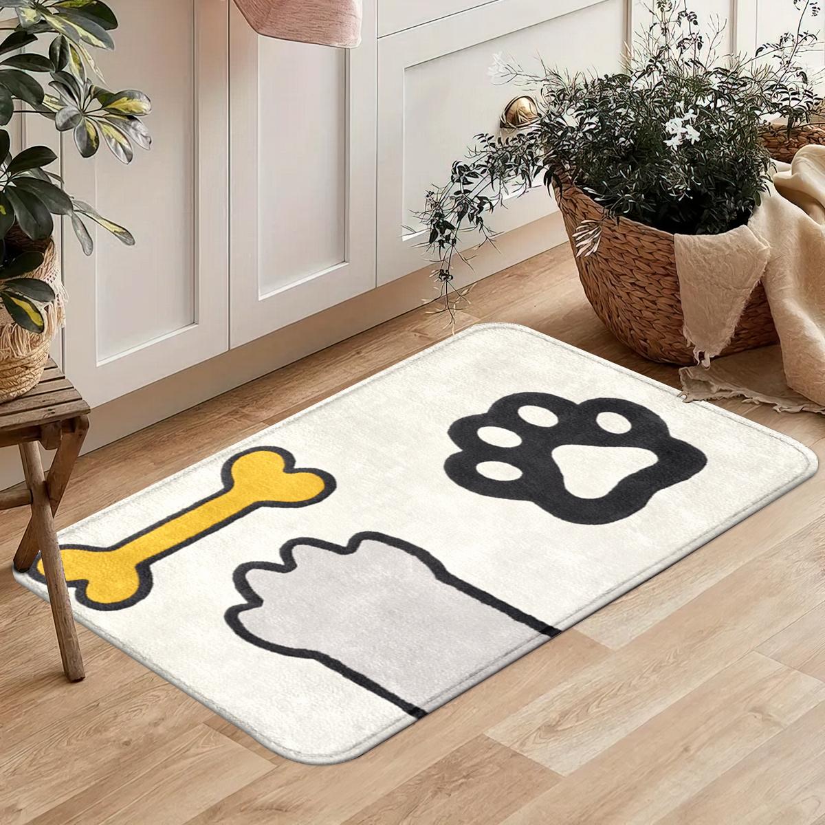 Schattige Wind Entree Portiek Vloermat voor Kleine Dieren, Flanellen Studiekamer Voetkleed, Makkelijk te Onderhouden Badkamer Keuken Universeel Kleed 40X60 CM