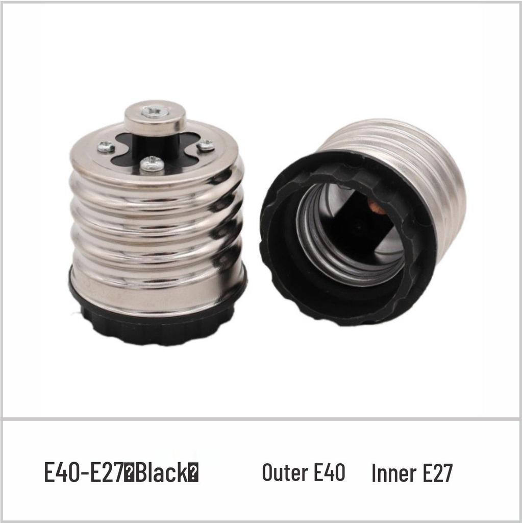 E40 zu E27 Einzelkopf Lampenfassung Konvertierungssteckdosenadapter