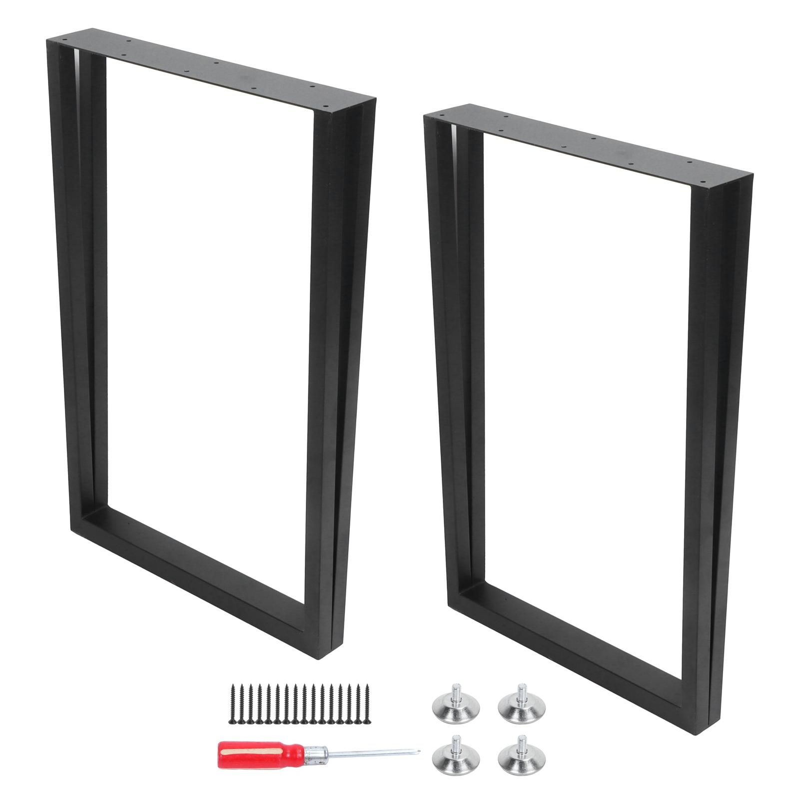 

Кованые железные ножки стола Регулируемые выравнивающие ножки Индустриальный Современный Рустик для кофейного столика, письменного стола, обеденной скамьи, детали домашней мебели чёрный