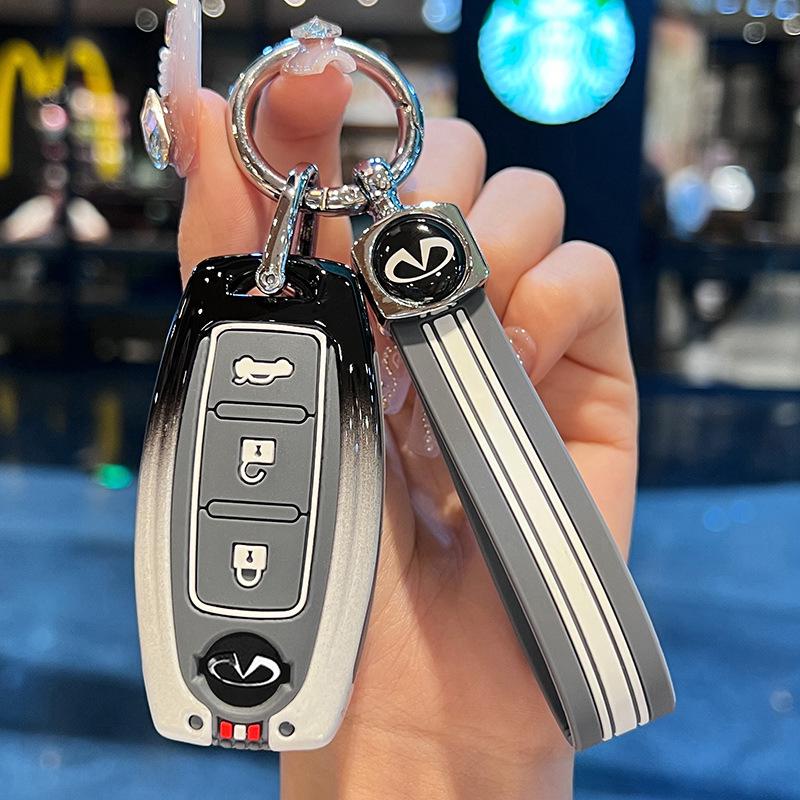 Infiniti Key Case for Q50L, QX50, QX55, QX60, Q70L, G25, FX35 - Car Key Shell with Buckle