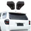 Smoked Black Rear Taillight Lamp Guard Decor Cover Trim Bezels for 4Runner 2014+