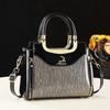 2026 New Shiny Leather Handbag for Women  Fashionable and Versatile Single Shoulder Crossbody Bag