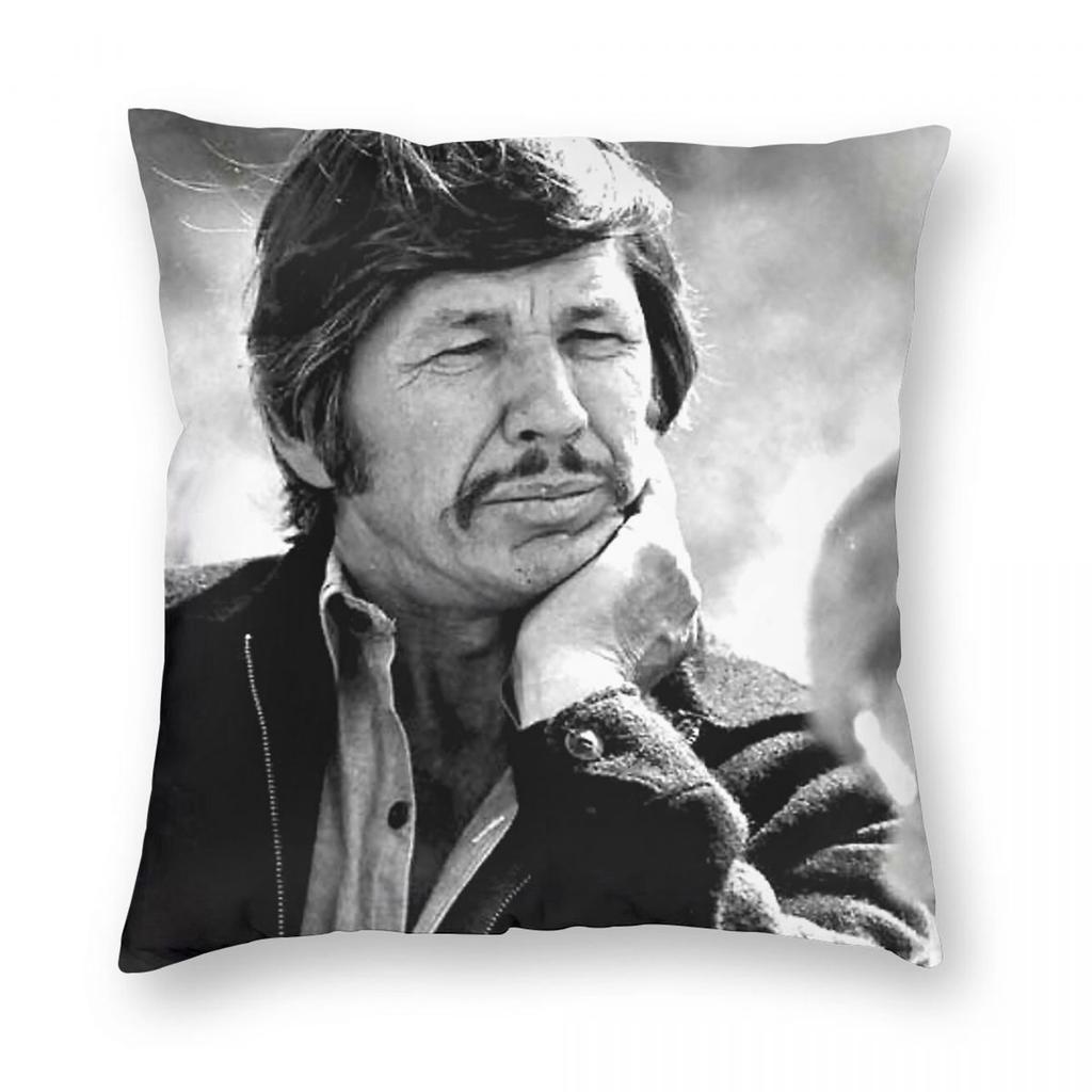 Charles Bronson Actor Square Pillowcase Polyester Linen Velvet Pattern Zip Decorative Home Cushion Case Wholesale