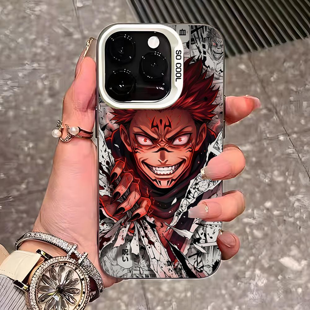 Custodia Cool per Telefono Jujutsu Satoru Gojo Per IPhone 17 Pro Max 16 15 14 13 11 12 Mini Xs Xr 8 Plus Se Colore Argento Cover