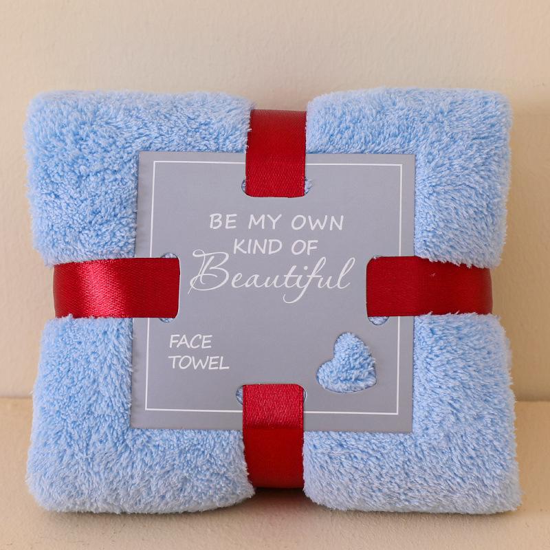 Coral Fleece Wedding Towel: Full Moon Dowry Gift, Engagement Joy, Couple Souvenir.
