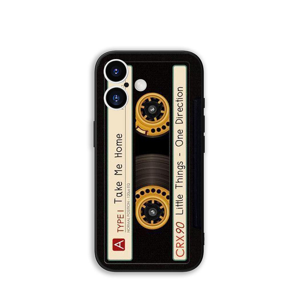 

для Apple iPhone 16 15 14 Plus 13 12 Mini 17 Pro Max + ProMax 16E Air 15+ Чехол для телефона Винтажная Музыкальная Кассета Ретро iPhone 13