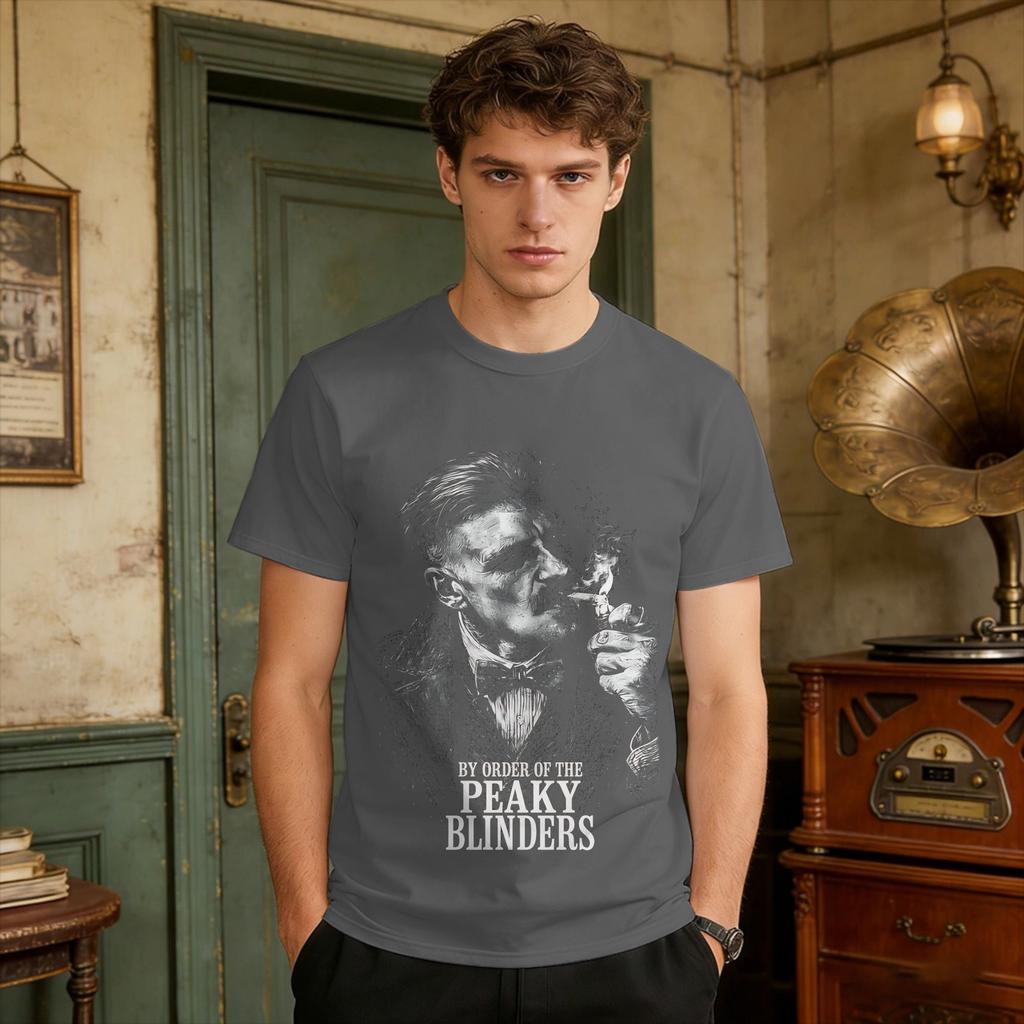 Mens T-Shirt Arthur Shelby Peakys Blinders Gangster T Shirts Leisure  Summer Tees Vintage 100 Cotton Clothes Plus Size