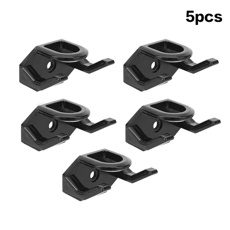

5Pcs Minimalist Plastic Hat Display Hooks Self Adhesive Space Saving Baseball Caps Hangers Wall Mounted Hat Holder Bedroom Black 5PCS