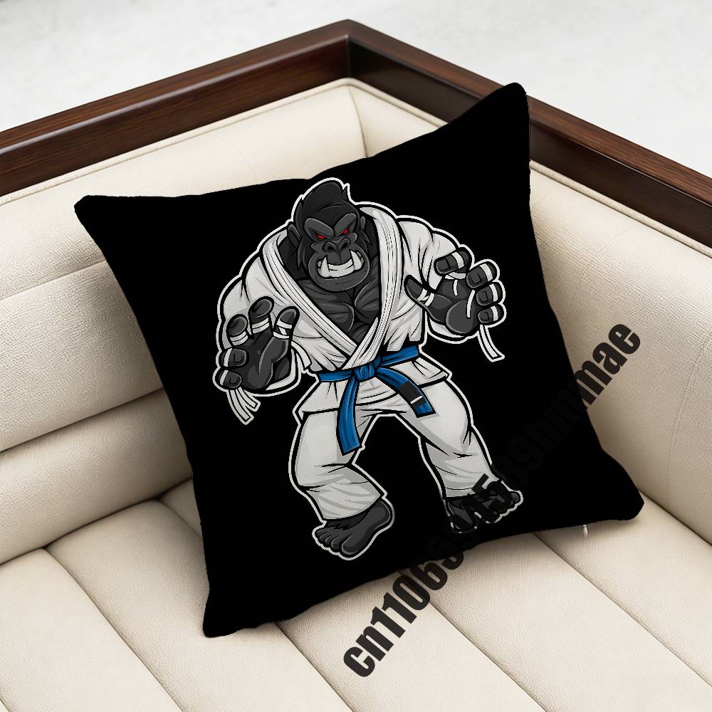 Brazilian Jiu Jitsu BJJ Japan Judo Coffee Snake Throw Pillow Case Sham xcm xcm Square Car Pillowcase Pad Cushion Cover